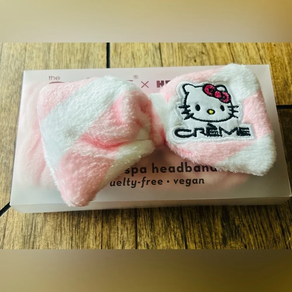 NEW PLUSH SPA HEADBAND HELLO KITTY